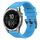 Per Garmin Fenix 7 Pro cinturino per orologio a sgancio rapido in silicone con fibbia nera tinta unita (blu cielo)