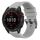 Per Garmin Fenix 7 Solar / Sapphire Solar tinta unita cinturino in silicone con fibbia nera a sgancio rapido (grigio)