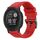 Per cinturino per orologio Garmin Instinct 2 / Instinct tinta unita nero con fibbia in silicone a sgancio rapido (rosso) Per cinturino per orologio Garmin Instinct 2 / Instinct tinta unita nero con fibbia in silicone a sgancio rapido (rosso)