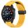 Per cinturino in silicone con fibbia pieghevole magnetica per Garmin Descent MK3i 43mm 20mm (giallo) Per cinturino in silicone con fibbia pieghevole magnetica per Garmin Descent MK3i 43mm 20mm (giallo)
