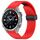 Per Garmin Descent MK3 43 mm 20 mm fori cinturino orologio in silicone con fibbia pieghevole magnetica (rosso) Per Garmin Descent MK3 43 mm 20 mm fori cinturino orologio in silicone con fibbia pieghevole magnetica (rosso)