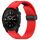 Per Garmin Descent MK3i / MK3 51mm 26mm Fori Cinturino orologio in silicone con fibbia pieghevole magnetica(Rosso) Per Garmin Descent MK3i / MK3 51mm 26mm Fori Cinturino orologio in silicone con fibbia pieghevole magnetica(Rosso)
