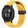 Per cinturino per orologio in silicone con fibbia pieghevole magnetica con fori da 22 mm Garmin Instinct 2 / Instinct (giallo) Per cinturino per orologio in silicone con fibbia pieghevole magnetica con fori da 22 mm Garmin Instinct 2 / Instinct (giallo)