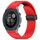 Per cinturino in silicone con fibbia pieghevole magnetica con fori da 22 mm Garmin Descent G1 (rosso) Per cinturino in silicone con fibbia pieghevole magnetica con fori da 22 mm Garmin Descent G1 (rosso)
