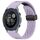 Per cinturino in silicone con fibbia pieghevole magnetica con fori da 22 mm Garmin Descent G1 (viola) Per cinturino in silicone con fibbia pieghevole magnetica con fori da 22 mm Garmin Descent G1 (viola)