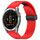Per Garmin Epix Gen2 / Epix Pro Gen2 cinturino in silicone con fibbia pieghevole magnetica con fori da 47 mm (rosso)