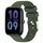 Per Amazfit Bip 3 Pro cinturino in silicone liscio tinta unita da 20 mm (verde militare)