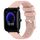 Per cinturino in silicone liscio tinta unita Amazfit Pop da 20 mm (rosa)