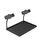 Pallet per scaffali multifunzionale per microfono, supporto per scheda audio, supporto live per telefono cellulare, specificazione: vassoio + 2 posizioni per fotocamera