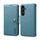 Custodia per telefono in pelle stile portafoglio con texture in pelle di vacchetta Denior per Samsung Galaxy S24 5G (blu) Custodia per telefono in pelle stile portafoglio con texture in pelle di vacchetta Denior per Samsung Galaxy S24 5G (blu)