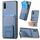 Per vivo Y12 / Y15 / Y17 / Y3 Custodia per telefono con supporto pieghevole in fibra di carbonio (blu) Per vivo Y12 / Y15 / Y17 / Y3 Custodia per telefono con supporto pieghevole in fibra di carbonio (blu)