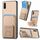 Per vivo Y12 / Y15 / Y17 / Y3 Custodia per telefono con supporto pieghevole in fibra di carbonio (cachi) Per vivo Y12 / Y15 / Y17 / Y3 Custodia per telefono con supporto pieghevole in fibra di carbonio (cachi)