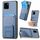 Per vivo Y15s Custodia per telefono con supporto pieghevole per carta in fibra di carbonio (blu) Per vivo Y15s Custodia per telefono con supporto pieghevole per carta in fibra di carbonio (blu)