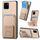 Per vivo Y15s Custodia per telefono con supporto pieghevole per carta in fibra di carbonio (cachi) Per vivo Y15s Custodia per telefono con supporto pieghevole per carta in fibra di carbonio (cachi)