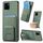 Per vivo Y15s Custodia per telefono con supporto pieghevole per carta in fibra di carbonio (verde) Per vivo Y15s Custodia per telefono con supporto pieghevole per carta in fibra di carbonio (verde)