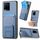 Per vivo Y21s Custodia per telefono con supporto pieghevole in fibra di carbonio (blu) Per vivo Y21s Custodia per telefono con supporto pieghevole in fibra di carbonio (blu)