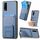 Per vivo Y50 Custodia per cellulare con supporto pieghevole per carta in fibra di carbonio (blu) Per vivo Y50 Custodia per cellulare con supporto pieghevole per carta in fibra di carbonio (blu)