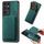 Custodia magnetica per telefono retrò in pelle per Samsung Galaxy S21 Ultra 5G (verde) Custodia magnetica per telefono retrò in pelle per Samsung Galaxy S21 Ultra 5G (verde)