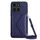 Custodia per telefono RFID con struttura rombica per Honor X6a con cordino lungo (viola scuro) Custodia per telefono RFID con struttura rombica per Honor X6a con cordino lungo (viola scuro)