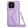 Custodia per telefono RFID con struttura rombica per Honor X6a con cordino lungo (viola chiaro) Custodia per telefono RFID con struttura rombica per Honor X6a con cordino lungo (viola chiaro)