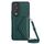 Custodia per telefono RFID con texture rombica per Honor 90 con cordino lungo (verde) Custodia per telefono RFID con texture rombica per Honor 90 con cordino lungo (verde)