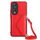 Custodia per telefono RFID con texture rombica per Honor 90 con cordino lungo (rosso) Custodia per telefono RFID con texture rombica per Honor 90 con cordino lungo (rosso)