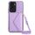 Custodia per telefono RFID con struttura rombica per Honor X50i con cordino lungo (viola chiaro) Custodia per telefono RFID con struttura rombica per Honor X50i con cordino lungo (viola chiaro)