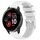 Per cinturino in silicone liscio tinta unita Garmin Venu 2 Plus da 20 mm (bianco)
