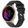 Per cinturino in silicone liscio tinta unita Garmin Venu da 20 mm (nero)