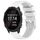 Per Garmin Forerunner 245 cinturino in silicone liscio tinta unita da 20 mm (bianco) Per Garmin Forerunner 245 cinturino in silicone liscio tinta unita da 20 mm (bianco)