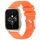 Per cinturino per orologio in silicone liscio tinta unita Garmin Forerunner Sq2 Music da 20 mm (arancione)