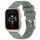 Per cinturino per orologio in silicone liscio tinta unita Garmin Forerunner Sq2 Music da 20 mm (verde oliva)