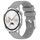 Per Huawei Watch GT4 41mm 20mm cinturino in silicone liscio tinta unita (grigio) Per Huawei Watch GT4 41mm 20mm cinturino in silicone liscio tinta unita (grigio)