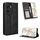 Custodia per telefono in pelle con texture retrò con fibbia magnetica per Honor 100 Pro 5G (nera) Custodia per telefono in pelle con texture retrò con fibbia magnetica per Honor 100 Pro 5G (nera)