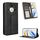 Custodia per telefono in pelle con texture retrò con fibbia magnetica per Honor X9b 5G (nera) Custodia per telefono in pelle con texture retrò con fibbia magnetica per Honor X9b 5G (nera)