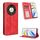 Custodia per telefono in pelle con texture retrò con fibbia magnetica per Honor X9b 5G (rossa) Custodia per telefono in pelle con texture retrò con fibbia magnetica per Honor X9b 5G (rossa)