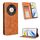 Custodia per telefono in pelle con texture retrò con fibbia magnetica per Honor X9b 5G (marrone) Custodia per telefono in pelle con texture retrò con fibbia magnetica per Honor X9b 5G (marrone)