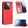 Custodia per telefono in pelle con texture retrò con fibbia magnetica per Xiaomi 14 (rossa) Custodia per telefono in pelle con texture retrò con fibbia magnetica per Xiaomi 14 (rossa)