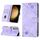 Custodia per telefono in pelle goffrata per Samsung Galaxy S24 5G (viola chiaro) Custodia per telefono in pelle goffrata per Samsung Galaxy S24 5G (viola chiaro)