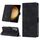 Custodia per telefono in pelle goffrata per Samsung Galaxy S24 5G (nera)