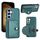 Custodia per telefono in pelle antiurto per Samsung Galaxy S24 5G con portacarte (verde) Custodia per telefono in pelle antiurto per Samsung Galaxy S24 5G con portacarte (verde)