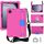 Per Samsung Galaxy Tab A9+ 11 X216B Custodia per tablet PC ibrida EVA a nido d'ape con cinturino (rosa rosso + blu) Per Samsung Galaxy Tab A9+ 11 X216B Custodia per tablet PC ibrida EVA a nido d'ape con cinturino (rosa rosso + blu)