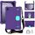 Per Samsung Galaxy Tab A9+ 11 X216B Custodia per tablet PC ibrida EVA a nido d'ape con cinturino (viola+acqua) Per Samsung Galaxy Tab A9+ 11 X216B Custodia per tablet PC ibrida EVA a nido d'ape con cinturino (viola+acqua)