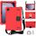 Per Samsung Galaxy Tab A9+ 11 X216B Custodia per tablet PC ibrida EVA a nido d'ape con cinturino (rosso + nero) Per Samsung Galaxy Tab A9+ 11 X216B Custodia per tablet PC ibrida EVA a nido d'ape con cinturino (rosso + nero)