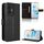 Custodia per telefono in pelle con texture diamante per Honor 100 5G (nera) Custodia per telefono in pelle con texture diamante per Honor 100 5G (nera)