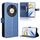 Custodia per telefono in pelle con texture diamante per Honor X9b 5G (blu) Custodia per telefono in pelle con texture diamante per Honor X9b 5G (blu)