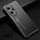 Custodia per telefono in metallo satinato per Honor 100 Pro (nera)