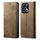 Custodia per telefono in pelle flip con texture denim per Honor 90 GT (cachi) Custodia per telefono in pelle flip con texture denim per Honor 90 GT (cachi)