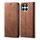 Custodia per telefono in pelle flip con texture denim globale per Honor X8b 4G (marrone) Custodia per telefono in pelle flip con texture denim globale per Honor X8b 4G (marrone)