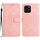 Custodia per telefono in pelle con texture a griglia rombica per Honor X8b (rosa) Custodia per telefono in pelle con texture a griglia rombica per Honor X8b (rosa)